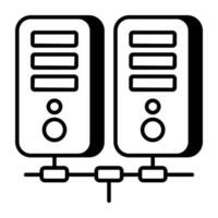 un icône conception de serveur racks vecteur