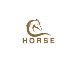 Créatif cheval abstrait logo conception icône symbole moderne vecteur illustration.