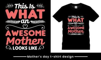 les mères journée vecteur caractères, mère et l'amour citation T-shirt et vecteur conception modèle.