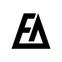 ea monogramme logo vecteur conception illustration