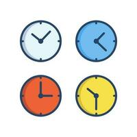 l'horloge icône vecteur conception illustration