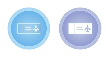 icône de vecteur de billets d'avion
