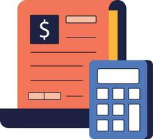 Paiement calcul illustration vecteur