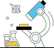 science La technologie plat illustration vecteur