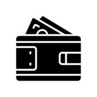 icône de portefeuille pour votre site Web, mobile, présentation et conception de logo. vecteur