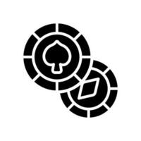 poker puce icône pour votre site Internet, mobile, présentation, et logo conception. vecteur