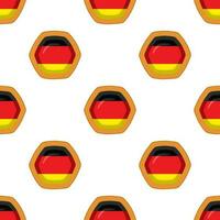 modèle biscuit avec drapeau pays Allemagne dans savoureux biscuit vecteur