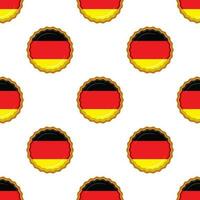 modèle biscuit avec drapeau pays Allemagne dans savoureux biscuit vecteur