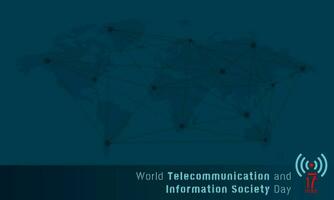 monde télécommunication et information société journée Contexte avec copie espace zone vecteur