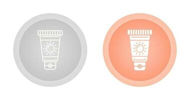 icône de vecteur de crème solaire