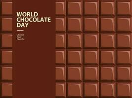 monde Chocolat journée un événement modèle fond d'écran vecteur élément cacao cacao élément dessert été nourriture