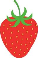 fraise illustration de une baie vecteur