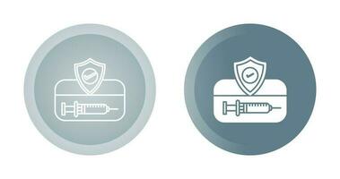 icône de vecteur de carte de vaccination