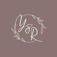 année mariage initiales monogramme logo des idées vecteur