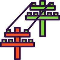 conception d'icône de vecteur de tour électrique
