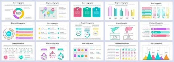 entreprise et finance infographie présentation diapositives modèle modèle de conception de vecteur