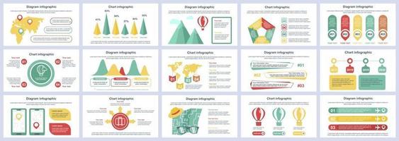 voyage vacances infographie présentation diapositives modèle modèle de conception de vecteur