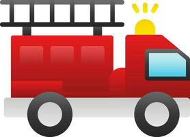 camion de pompier vecteur icône conception