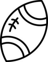 le rugby Balle vecteur icône conception