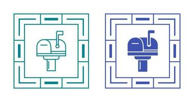 icône de vecteur de boîte aux lettres