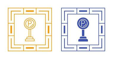 icône de vecteur de signe de stationnement