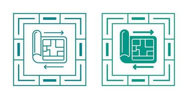 icône de vecteur de plan directeur