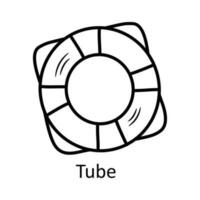 tube vecteur contour icône conception illustration. Voyage symbole sur blanc Contexte eps dix fichier