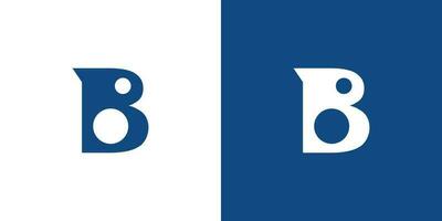 création de logo initiales lettre b moderne et unique vecteur