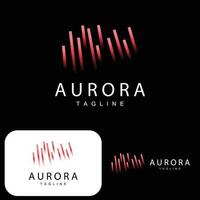 aurore logo, Facile conception incroyable Naturel paysage de aurore, vecteur icône modèle, illustration