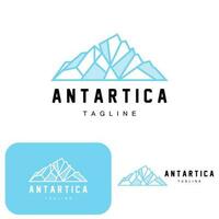 Montagne logo, antarctique iceberg logo conception, la nature paysage vecteur, produit marque illustration icône vecteur