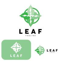 vert feuille logo, écologie Naturel plante vecteur, la nature conception, illustration modèle icône vecteur