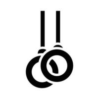 stable anneaux vecteur solide icône conception illustration. olympique symbole sur blanc Contexte eps dix fichier
