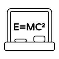 une conception d'icône de formule physique vecteur