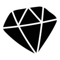 diamant vecteur solide icône conception illustration. fête et célébrer symbole sur blanc Contexte eps dix fichier
