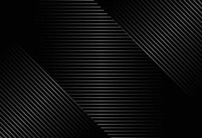 Abstrait noir avec motif de lignes diagonales vecteur