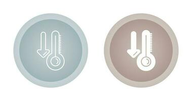 icône de vecteur de basse température