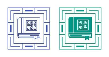 icône de vecteur de livre qr