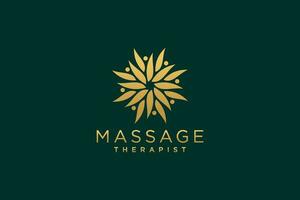 massage logo conception. vecteur illustration pour femelle entreprise.