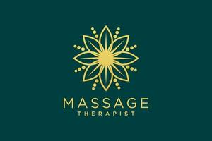 massage logo conception. vecteur illustration pour femelle entreprise.