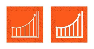 icône de vecteur de graphique croissant