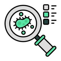 icône de conception parfaite des germes de recherche vecteur