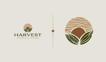 agriculture ferme logo. universel Créatif prime symbole. vecteur signe icône logo modèle. vecteur illustration
