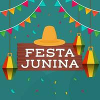 festa Junina dans plat conception illustration vecteur