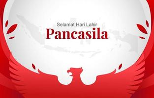 fond de jour de pancasila vecteur