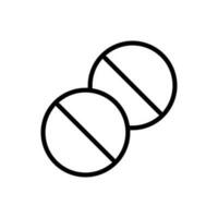 pilules icône vecteur. antibiotique illustration signe. médicaments symbole. drogue logo. médicament marquer. vecteur