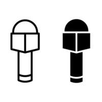 microphone icône vecteur. micro illustration signe. karaoké symbole. vecteur