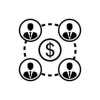 mutuel fonds vecteur icône. référence système illustration signe. bancaire symbole. budget logo.