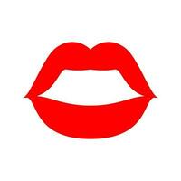 lèvres vecteur icône. baiser illustration signe. femme symbole. l'amour logo.