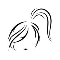 cheveux logo vecteur illustration