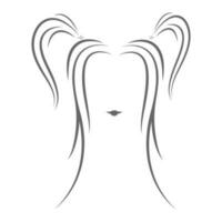 cheveux logo vecteur illustration